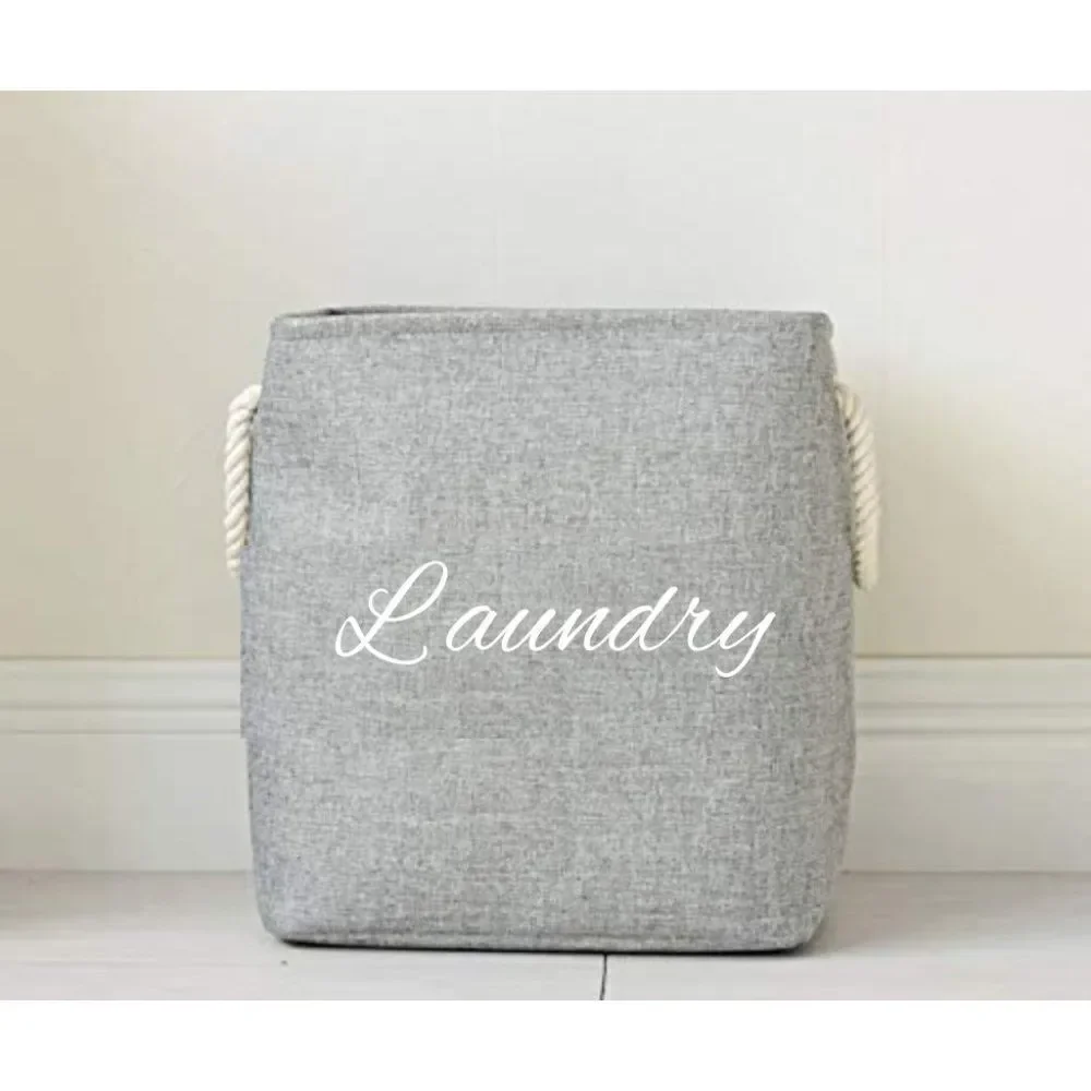 Fabric Laundry Hamper Storage Bag Pop up Collapsible Bin Basket with Rop…
